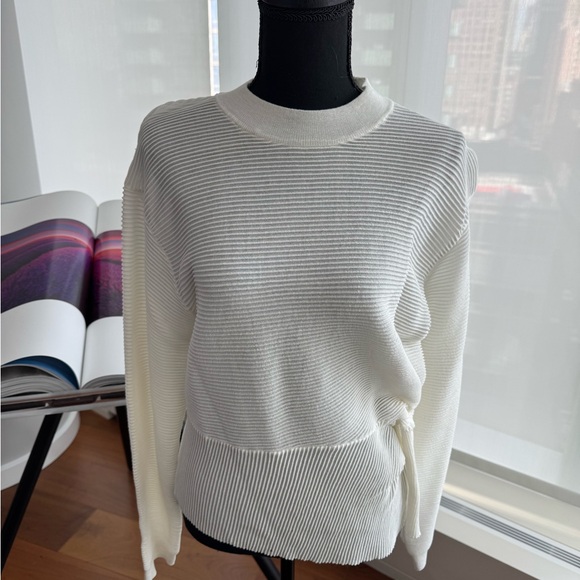 michelle mason Sweaters - Elegant White semi sheer Women's Sweater